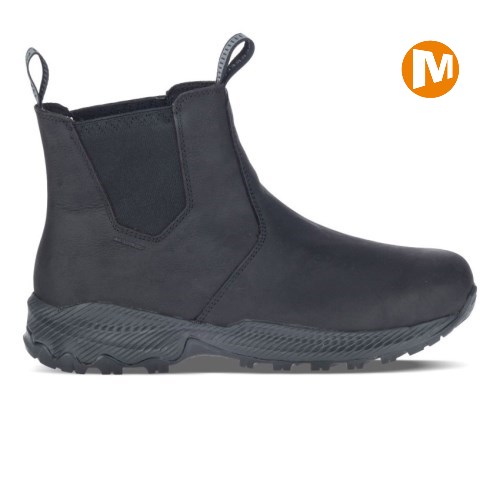 Merrell Forestbound Chelsea Waterproof Winterstiefel Herren Schwarz [DE-PNZMS]